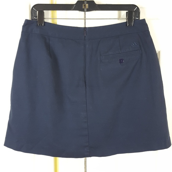 Adidas Stretch Sport Golf Tennis Skort Navy Sz 10 - Picture 7 of 8
